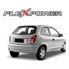 Emblema Adesivo Chevrolet Celta Flexpower Aço Escovad Clr023