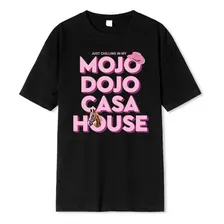 Camiseta De Algodão Estampada Mojo Dojo Casa House