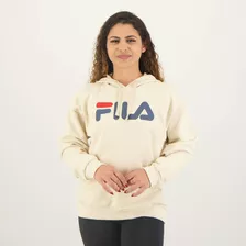 Moletom Fila Comfort Letter Feminino Bege