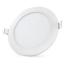 Panel Plafon Led Embutir 17cm 12w Redondo Luz Blanca Fria