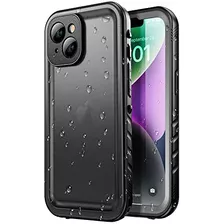 Funda Para iPhone 14 Black-iPhone 13 Funda Impermeable