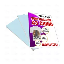 Papel De Sublimacion Secado Rapido A3 X 100 Hojas Moritzu