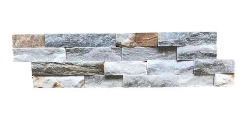 Revestimiento En Paneles De Piedra - Beige - 15 X 55 Cm