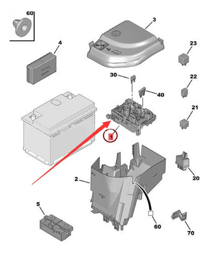 Conjunto De Caja De Fusibles Para Berlingo Partner 308 408 6 Foto 7