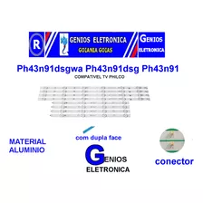 Kit Barra De Led Compatível Tv Philco Ph43n91 Ph43n91dsgw 