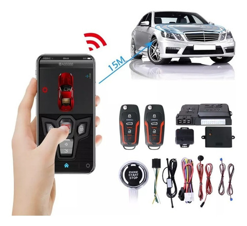 Alarma Spy Carro Bluetooth Encendido De Motor Botón Start 