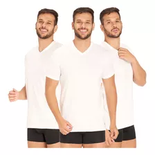 Playeras Tommy Hilfiger Color Blanco Pack X3 Para Hombre