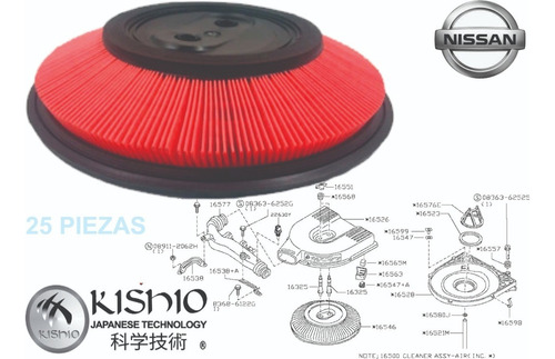 Filtros Aire Nissan Np300 2.4l 11-13 Foto 3