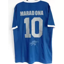 Camisa Argentina X Inglaterra 1986 #10 Maradona Autografada 