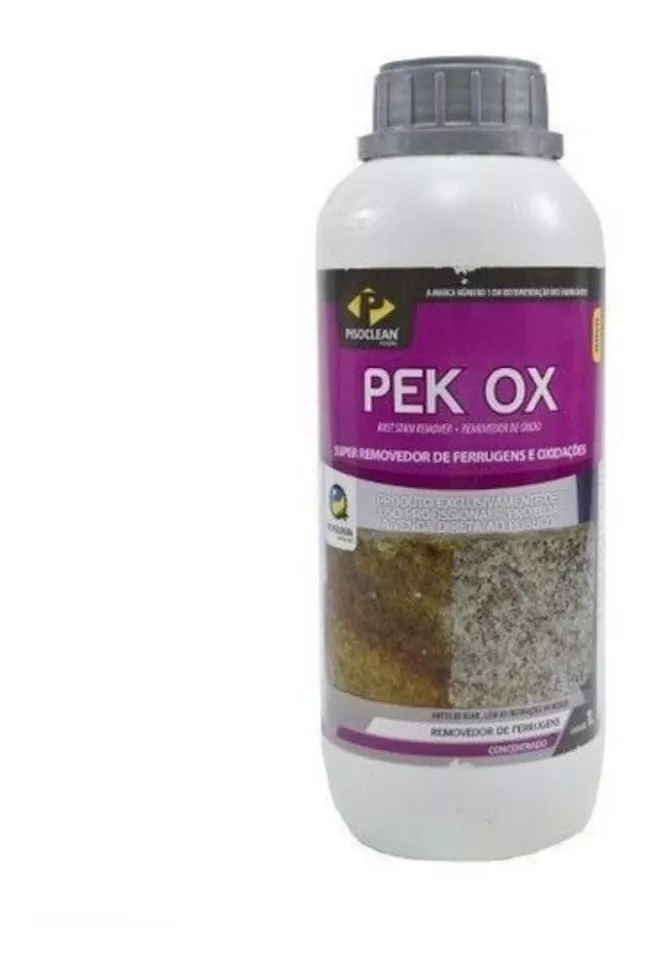Pek Ox 1l Removedor De Ferrugem Granitos E Pedras Pisoclean