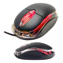 Mouse Usb Barato 800dpi Led Vermelho Pegada Palm Com Nfe Gar