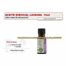 Aceites Melaleuca 100% Puros, Aceite Lavanda 15ml