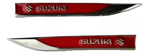 Emblemas Espadines Rojos Adheribles Suzuki Swift 1997 Foto 2