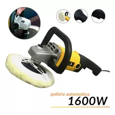 Politriz Automotiva Angular 1600w Profissional Disco 18cm Cor Amarelo 127v