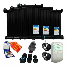 Kit Aquecedor Solar Piscina 16 Placas 3mt Para 25000 Litros