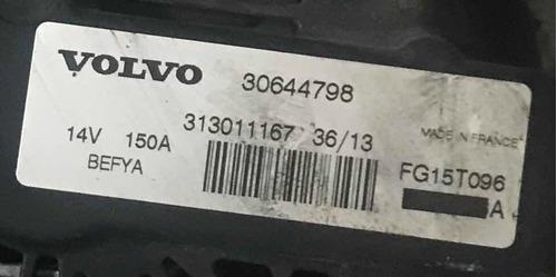 Alternador Volvo V40 T4 2015-16 (impecable) Foto 5