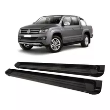 Estribo Amarok C Dupla Plataforma De Alumínio Preto