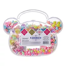 Kit Miçanga P/ Pulseira Colar Infantil 350 Peças + Brindes