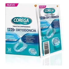 Corega Tabs Tabletas Limpiadoras Pro Ortodoncia X 30 Unid.