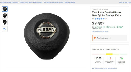 Tapa De Bolsa De Aire Para Nissan New Sylphy Qashqai Kicks Foto 3