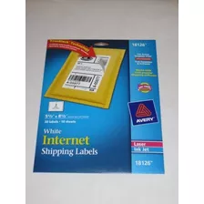 Etiquetas De Envío Imprimibles Avery, 5,5 X 8,5, Blancas, 20