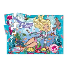 Quebra Cabeca Barbie 24pcs Cartonado 8688-7 Fun