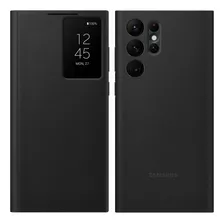 Samsung Case S-view Flip Cover Para Galaxy S22 Ultra Negro 