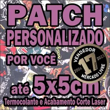 10 Patches Termocolante Até 5x5cm Acabamento Corte Laser