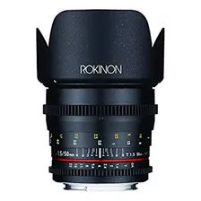 Lente Rokinon Cine Ds 50mm T1.5 Para Canon.