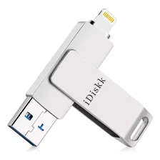 Memoria Usb Idiskk De 256 Gb Con Certificación Mfi Ios Par.