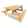 Segunda imagen para búsqueda de mesa picnic madera