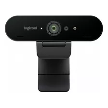 Webcam Ultra Hd 4k Pro Com Microfone Embutido Brio Logitech Cor Preto