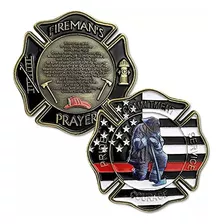 Birchriver Firefighter Challenge Coin - Oración Del Bombero