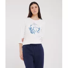 Sudadera Mujer Patprimo Azul Poliéster 30050223-10020