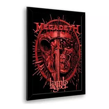 Quadro Decorativo Megadeth Lamb Of God 23x33cm