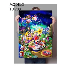 Mario Bros Video Juegos Fotografía Full Color 60x45 Cm
