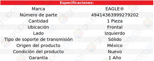 Soporte Trans Del Izq Eagle Fleetwood V8 4.1l 88 A 90 Foto 3