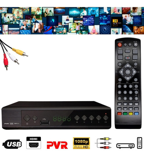 Decodificador Tv Convertidor Digital Full Hd 1080p