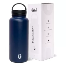 Termo Botella Térmica Botilito Agua Acero Inoxidable 1l - Ümli Navy Blue