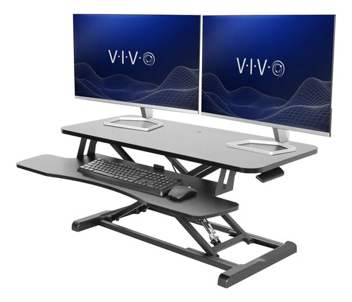 Conversor De Mesa Vivo Série K Sit-holder 91,4 Cm Preto