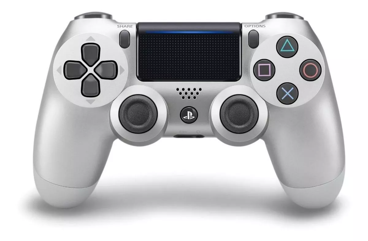 Controle Joystick Sem Fio Sony Playstation Dualshock 4 Silver