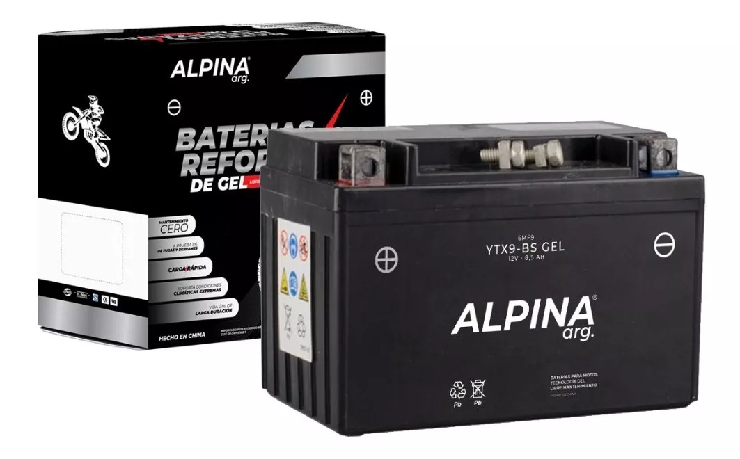 Bateria Alpina Ytx9-bs Gel Libre De Mantenimiento C