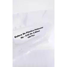 Esfera De Plástico Poliacetal Pp - 5/32 Ou 3,96mm - 100 Pçs