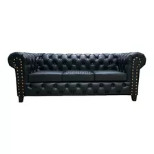 Sofa Chester Sillon Chesterfield 3 Cuerpos Fabrica Premium