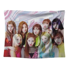 Tapeçaria Parede Quadro Twice Kpop Sana Momo Mina Nayeon