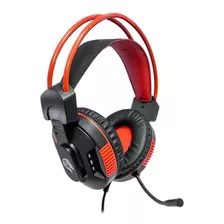 Headset Gamer Hayom Hf2207, Led, P2+usb, Preto/ Vermelho