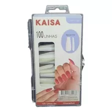 Caixa Tips Postiças Realista 100 Unhas Bailarina Nail Art Uv Cor Natural