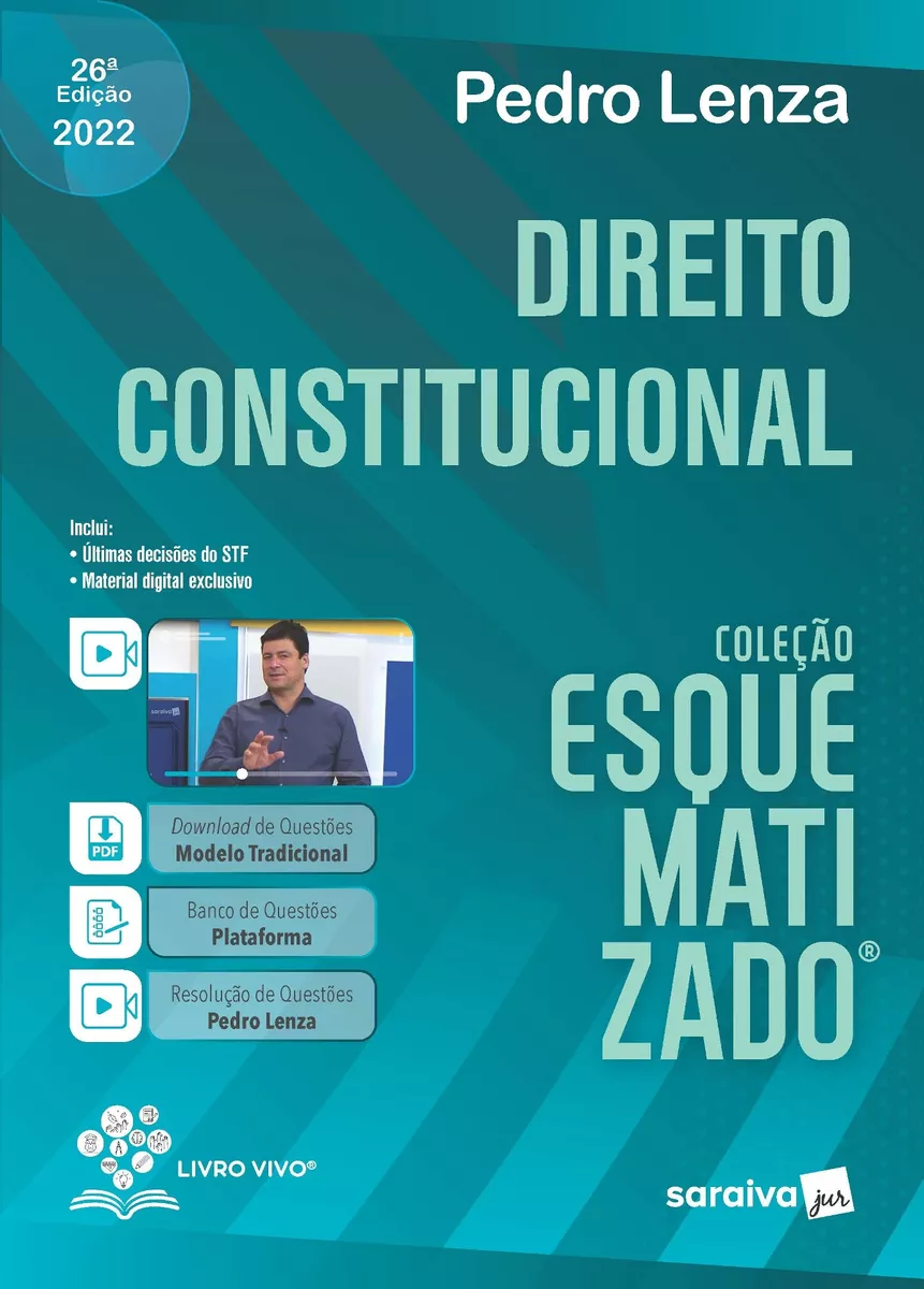 Direito Constitucional Esquematizado - 26ª Edição 2022, De Lenza, Pedro. Editora Saraiva Educação S. A., Capa Mole Em Português, 2022