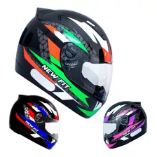 Capacete Fechado Ebf New Fit Control Narigueira Selo Inmetro