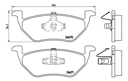 Set-4 Balatas Traseras Mazda Tribute 3.0l V6 05 A 06 Brembo Foto 2